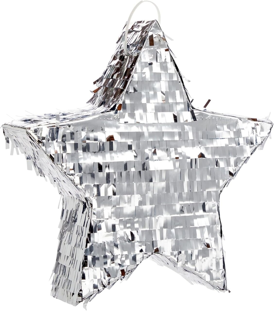 Silver Foil Star Pinata for Kids Birthday, Twinkle Twinkle Little Star Gender Reveal Party Decorations, Baby Shower (Small, 13 x 3 In) - Pinatas for Birthday Party